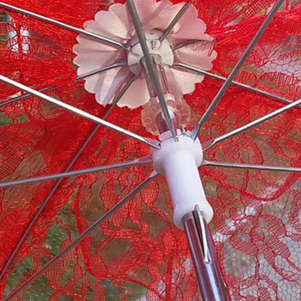 Bunter Floralspitzen-Schirm Romantische Handwerksblumen-Schirme Neue Brautschirme