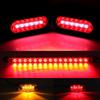 6' Oval LED Trailer Tail Lights Kit w/Brackets, 4Amber 2Red Mini Marker, 13.8' Red LED 3rd Brake Light Bar