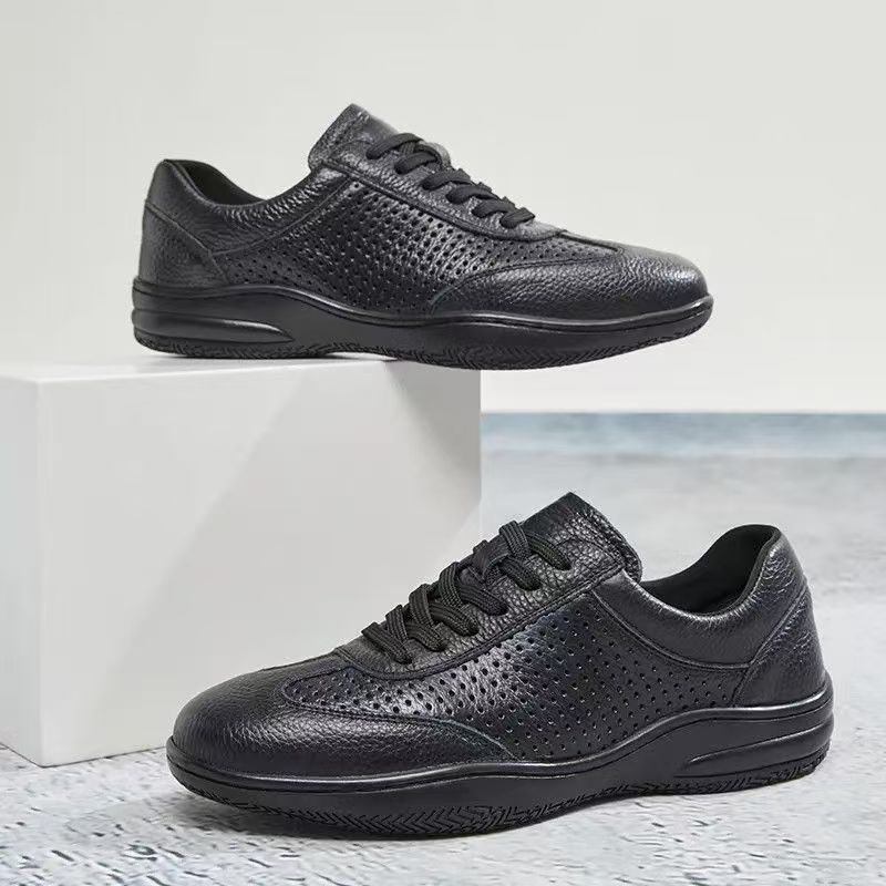 Mens Breathable Hollow Out Sneakers With Pu Mesh For Casual Active Wear Summer
