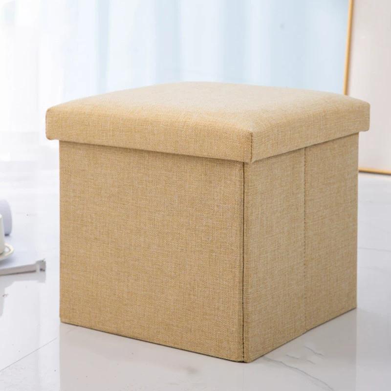 1pc folding storage stool, a compact household step stool perfect for changing shoes, durable and space-saving