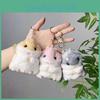 Porte-clés Jouet en Peluche Hamster Miniature Doux et Câlin pour Accessoires de Sacs Mignons