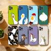 Funny D-Duck D-Daily Phone Case For iPhone17,16,15,14,13,12,Plus,Pro Max, 5G Others Soft Black Cover
