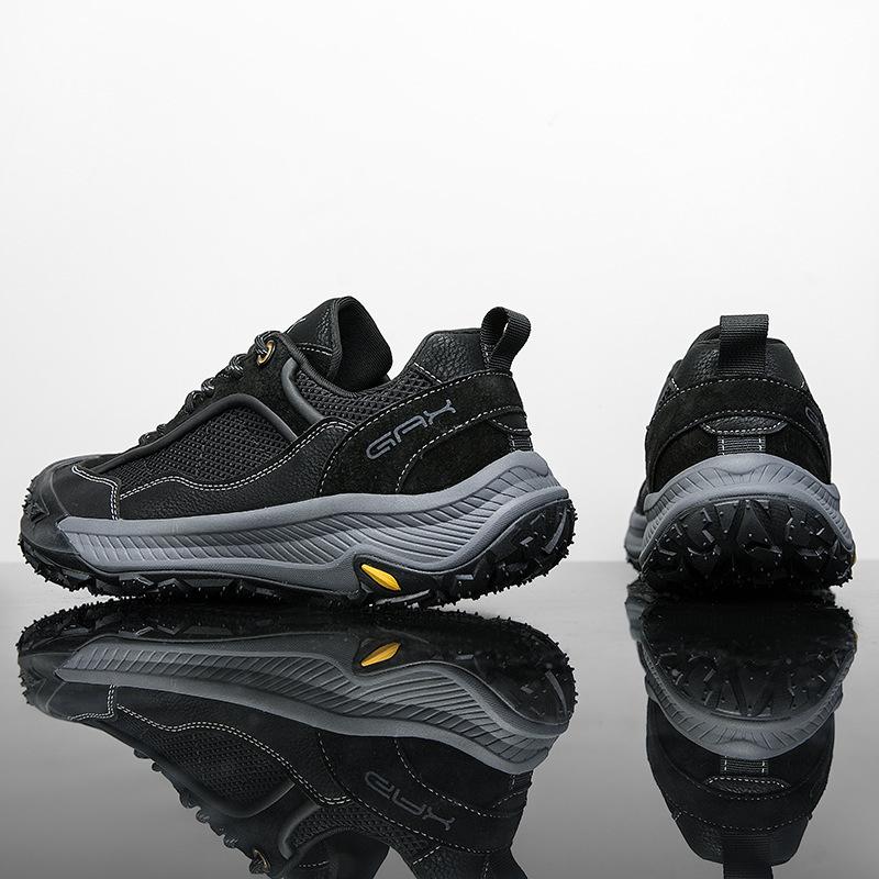 Casual Outdoor Mountaineering Sports Shoes Men's Summer Breathable Anti-collision Non-slip Off-road Shock-absorbing Running Shoes Hiking Shoes