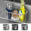 Hanging Stainless Steel Sink Drain Basket Silver/Black/Grey Soap Holder Rack Kitchen