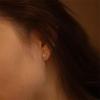 925 Sterling Silver Plated Gold Zircon Planet Earrings for Women Korea Exquisite High Quality Gift Jewelry