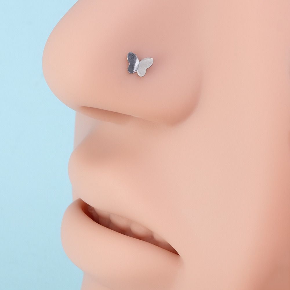 Helix Butterfly Multicolor Nose Rings Metal Personalities Wedding