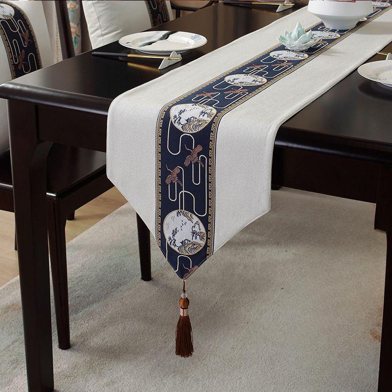 Ceremonia ceaiului cu steag de masă rezistentă la apă, zen, covoraș de ceai, față de masă pentru ceai, față de masă lungă de vânzare la cald în stil chinezesc