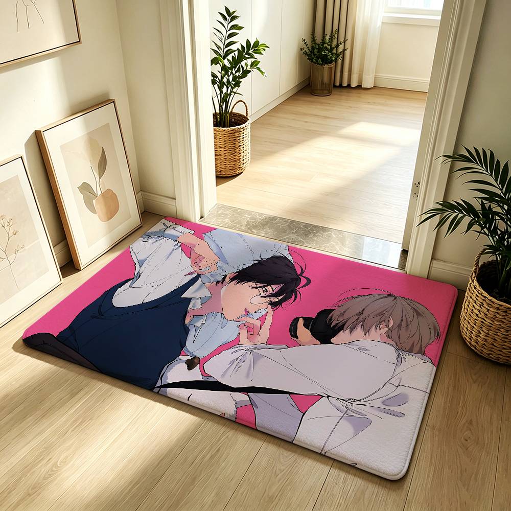 Manhwa L-lost In The Cloud Cute Carpet Bathroom Anti-slip Mat Door Mat Home Decoration Mat Entrance Door Mat Scratch-resistant
