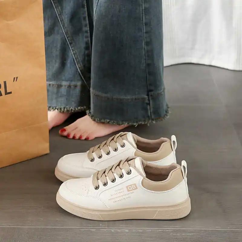 Fashion Spring-autumn Platformed Beige Women's Heel Size 45 Womens Shoes Women Shoes Heel Sneakers Sport Super Comfortable