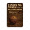Vintage Golf Art Poster Tin Sign Retro Basketball Life Lessons Metal Signs for Gym Club Man Cave Wall Decor Plaques