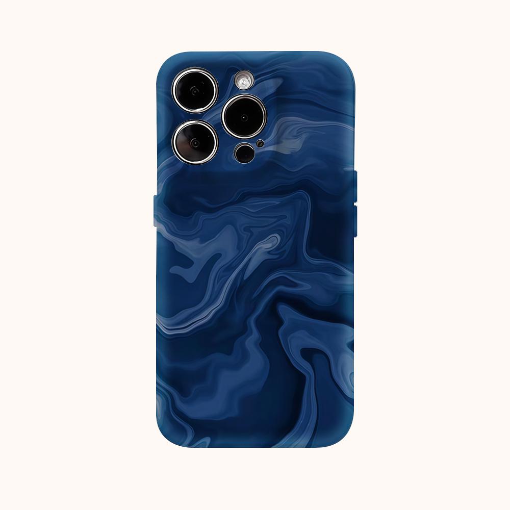 Pouzdro na telefon Hlubokomořské vlnky pro IPhone 16 15 14 13 12 11 X XS XR XSMAX 7 8 Pro Max Plus Dvouvrstvý zadní kryt