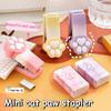 Multifunctional Stapler Set Gradient Cat Claw Paper Binder Binding Machine  Back to School Gifts