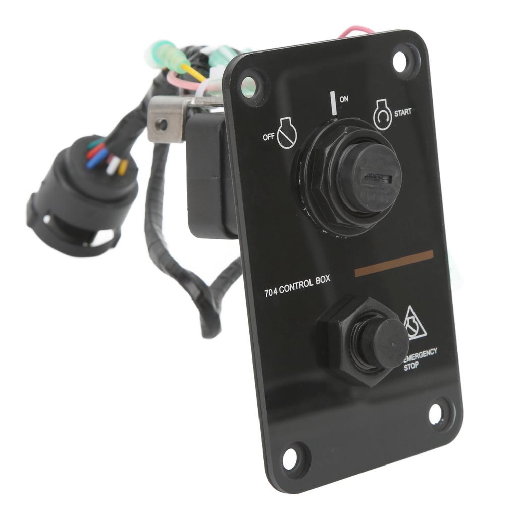 Outboard Engine Ignition Key Switch Panel Assembly 704‑82570‑08‑00 Replacement for 2 4 Stroke Motors