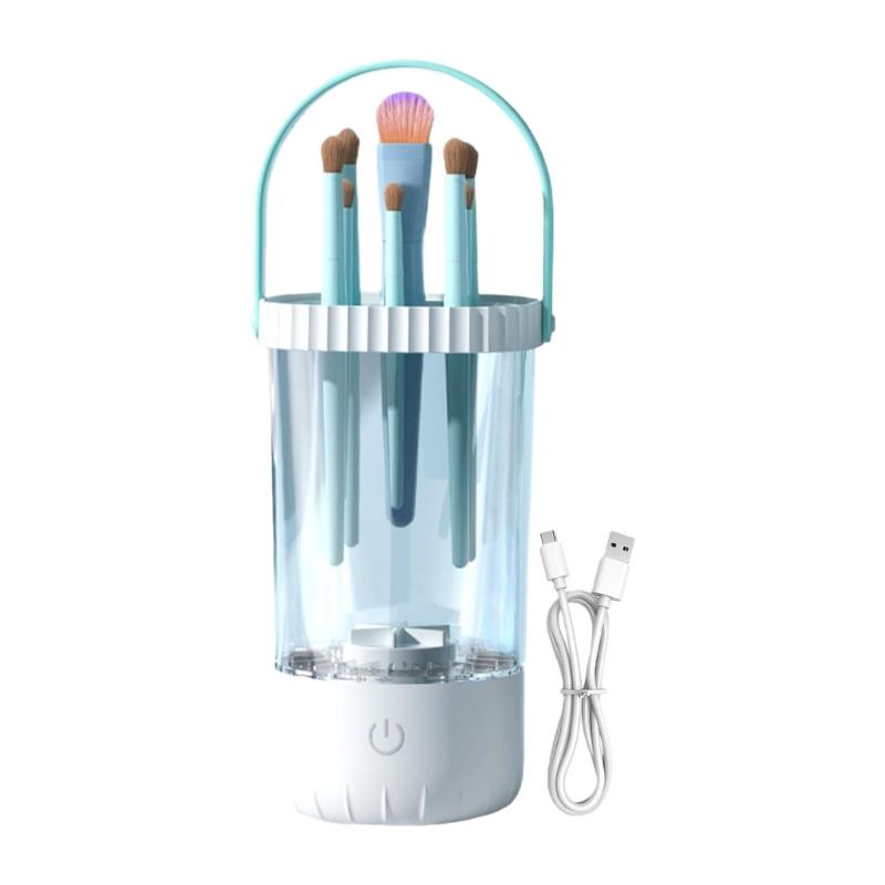 

Fast Cleaning Automatic Makeup Brush Cleaner Completes in 30 Seconds Saving Time Plastic Texture Suitable for Busy Women 1
