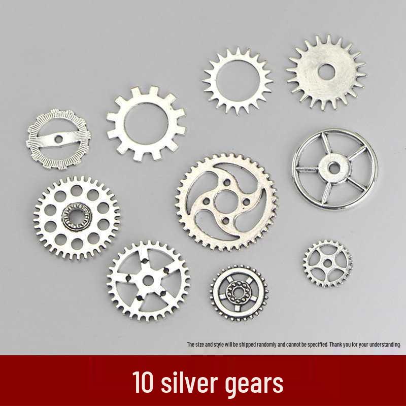 Mixed Color Metal Sawtooth Gear Ornament Epoxy Resin DIY Kit