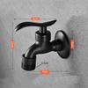 Black Brass Faucet Single Handle Washing Machine Mop Pool Faucet Wall Mounted Laundry Bathroom Water Tap 1Pc