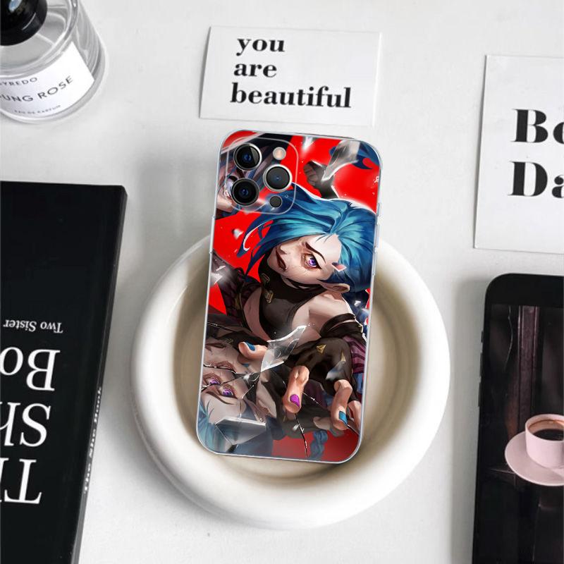 Anime Arcane Jinx-Vi Phone Case For iPhone 16 15 14 11 12 13 Mini Pro XS Max Cover 6 7 8 Plus X Funda Shell