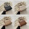 2024 New Simple Casual Shoulder Bag Street Fashion Pu Crossbody Bag Women Korean Fashion Handbag