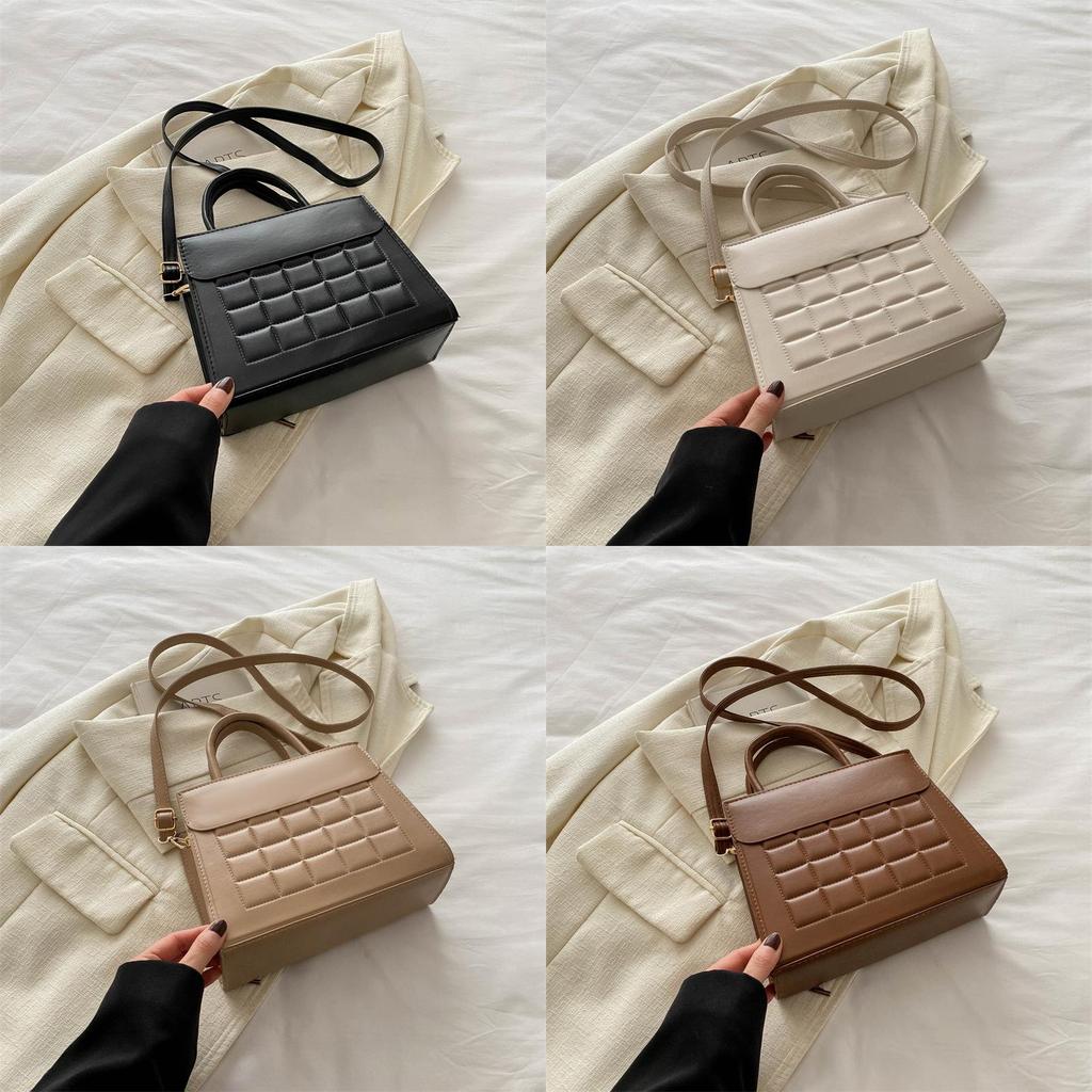 2024 New Simple Casual Shoulder Bag Street Fashion Pu Crossbody Bag Women Korean Fashion Handbag