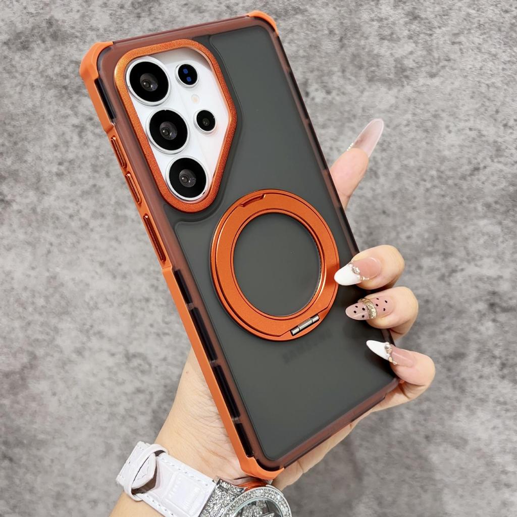 Samsung S26 Ultra Magnetic Phone Case with Rotating Stand & Drop Protection