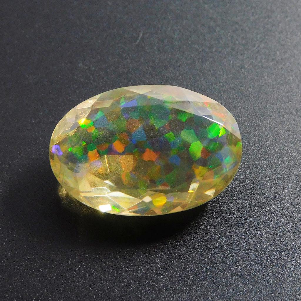 9 Ct Lab Created Opal Oval Excellent Certified Loose Gemstone