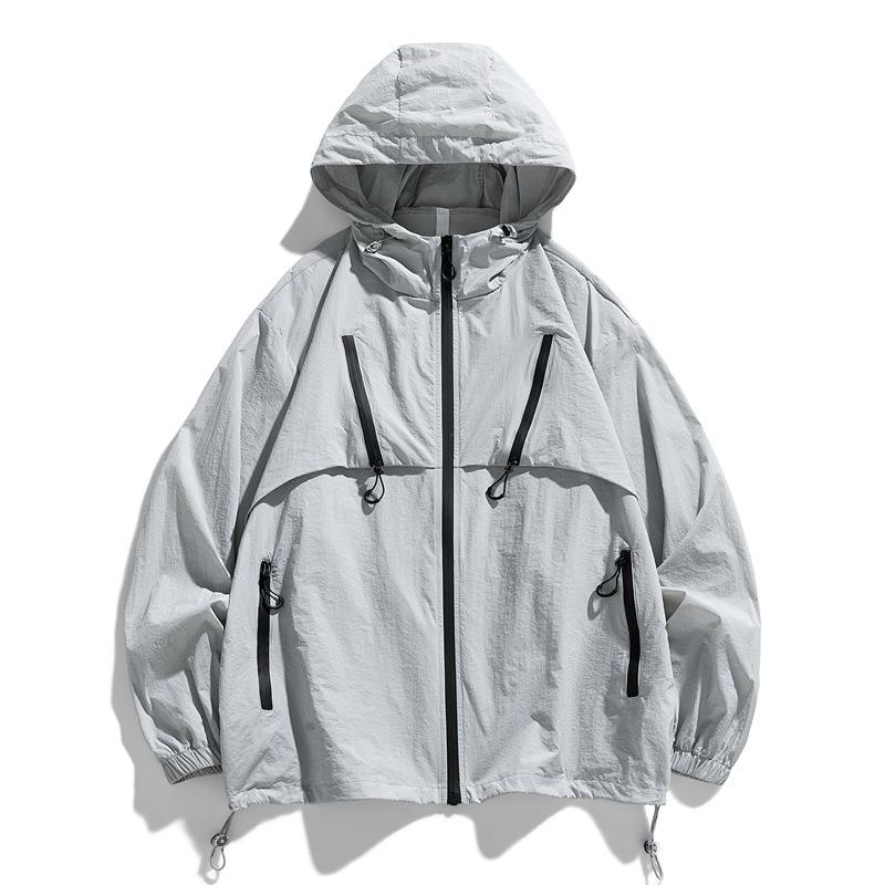 Summer UPF 50+ UV Sun Protection Skin Coats Men's Ultra-Light Sportswear Hooded Outwear Windbreaker Casual Jackets Male