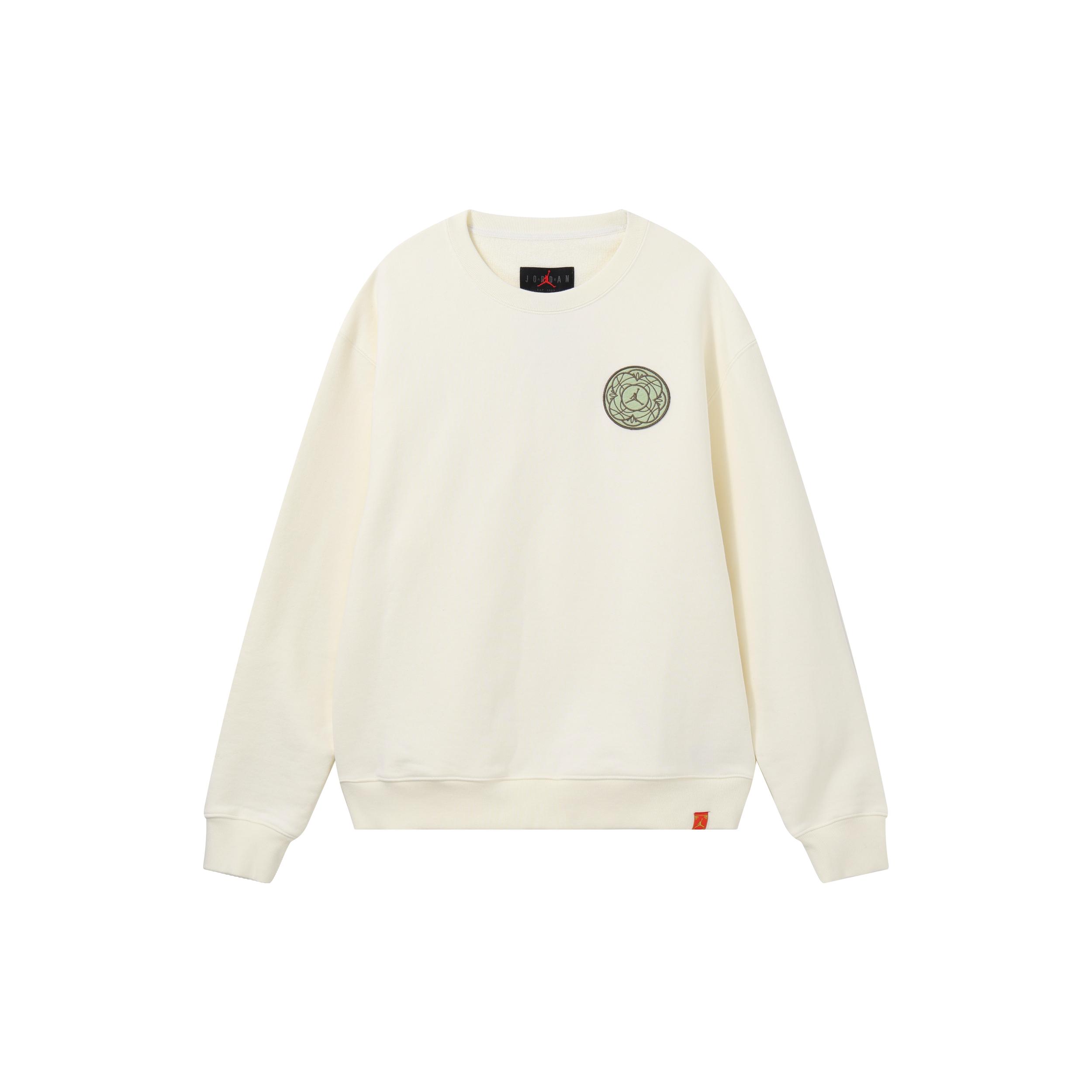 Jordan Sweatshirts Men s Ecru Crew Neck Moderate Heavyweight FJ1321-163 S