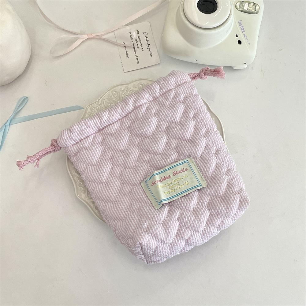 Siyah Kart Kamera Polaroid Saklama Çantası Taşınabilir Büzgülü Çanta Kadın Telefon Çantası Anahtar Kulaklık Ruj Çantaları Büzgülü Çantalar