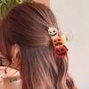 Acrylic Pumpkin & Evil Eye Hair Claw Clip Y2K Style Cute Cartoon Decorative Shark Hair Clip For Single Piece Christmas Festive Hair Accessory