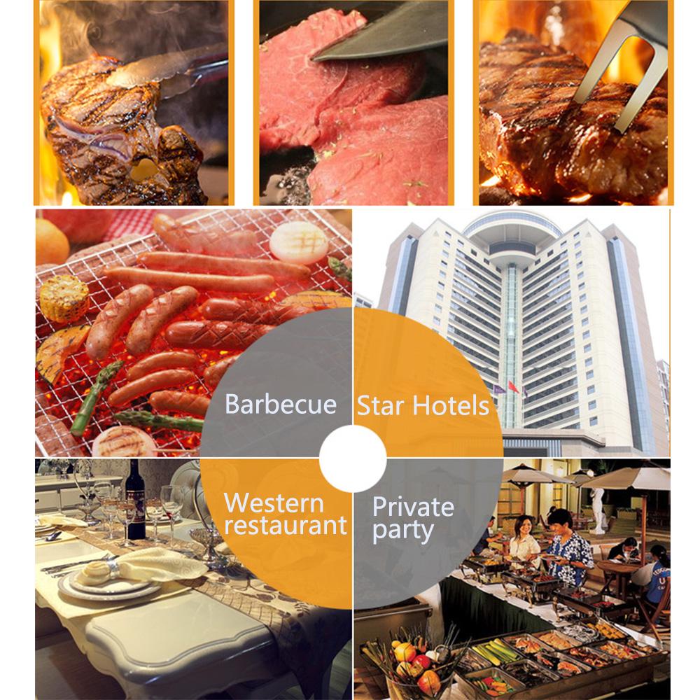 Set Tools Stainless Steel BBQ Utensils Grill Camping BBQ Accessories Carry Bags