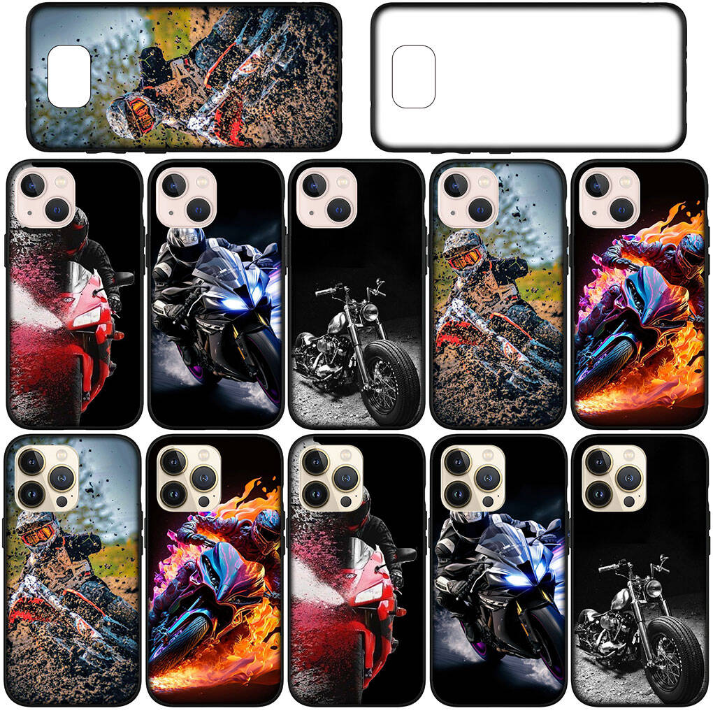 For Samsung Galaxy S25 S24 iPhone 17 16 15 Xiaomi Redmi Note 14 13 12 11 Plus Pro Max XR A37 A57 Case Motorcycle Mobile Poster Moto Cross OPPO Huawei