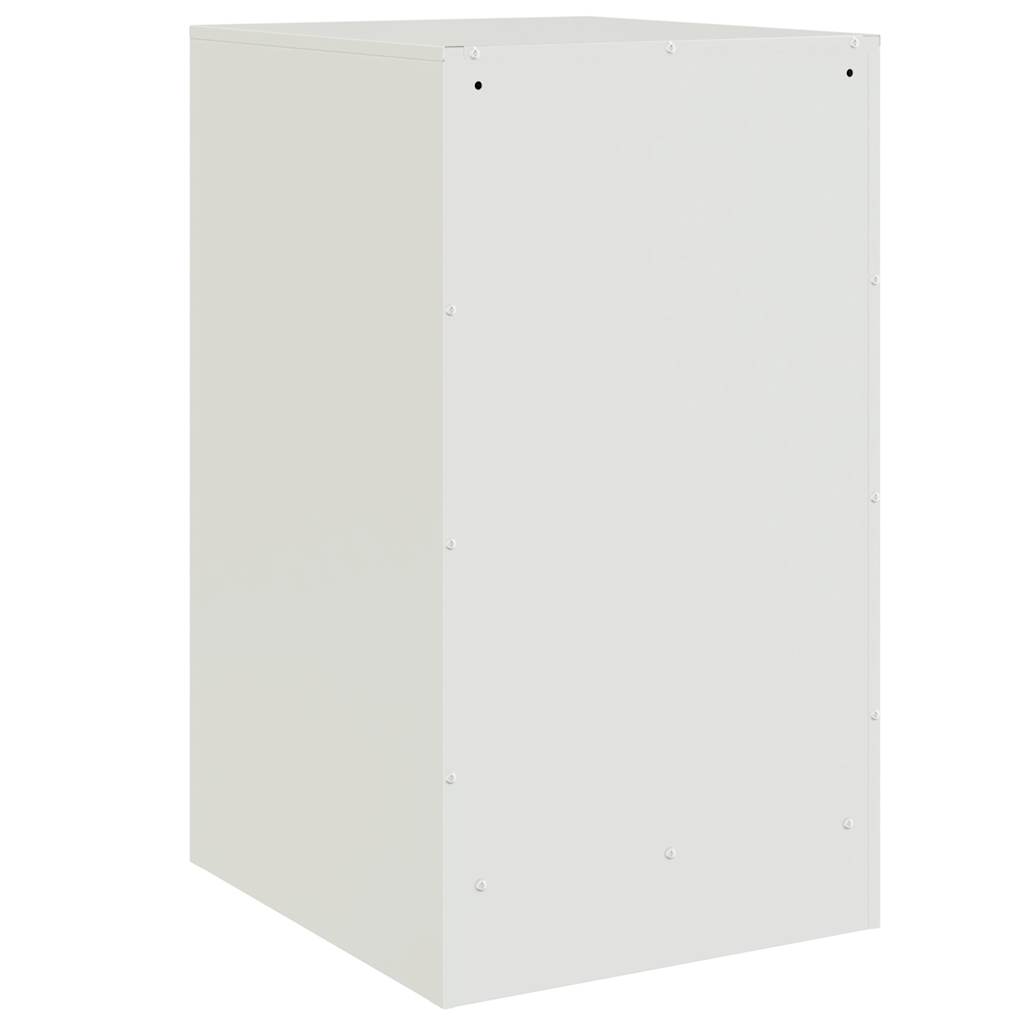 Nightstands 2 pcs White 34.5 x 39 x 62 cm Steel