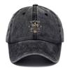 Men'S Simple Retro Baseball Caps Wash For Outdoor Sports And Street Style Solid Color And Distressed Look For Men'S Workout