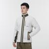 Timberland Contrast Color Warm Fleece Stand Collar Logo Jacket Men Jackets White-Sand A44BC-BH7