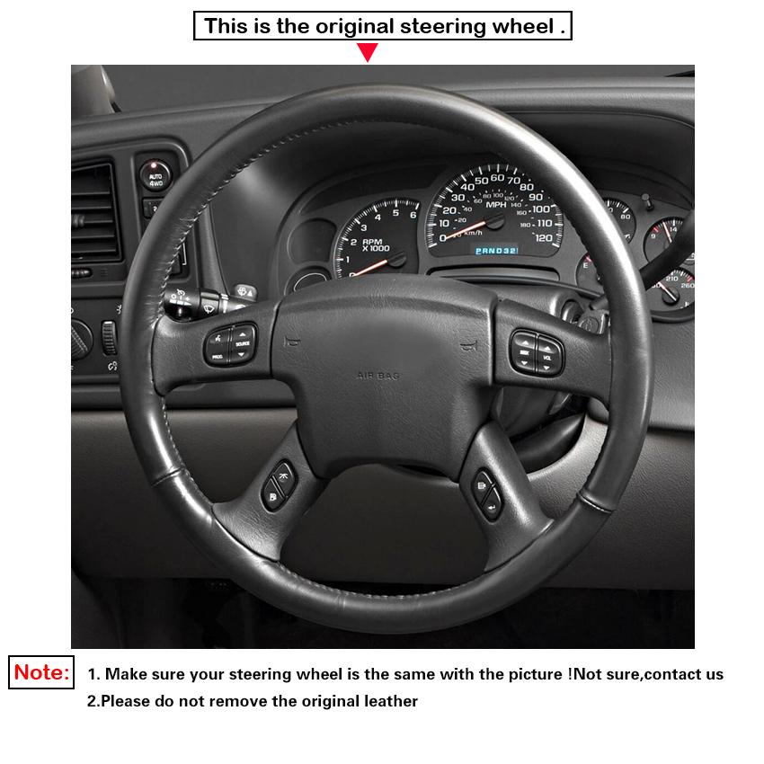 Черный Нескользящий мягкий автомобильный чехол на руль из искусственной кожи с оплеткой — фото 4