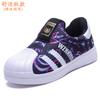 Shell head classmate spring and autumn mesh girls casual shoes one pedal children's sports shoes soft-soled baby boys shoes