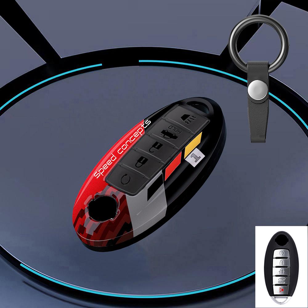 Graffiti Auto Key Fob Cover Case Fit For Nissan Leaf Micra Qashqai J11 J10 X Trail T32 Versa Note Patrol Key Fob Remote Case Auto Accessory