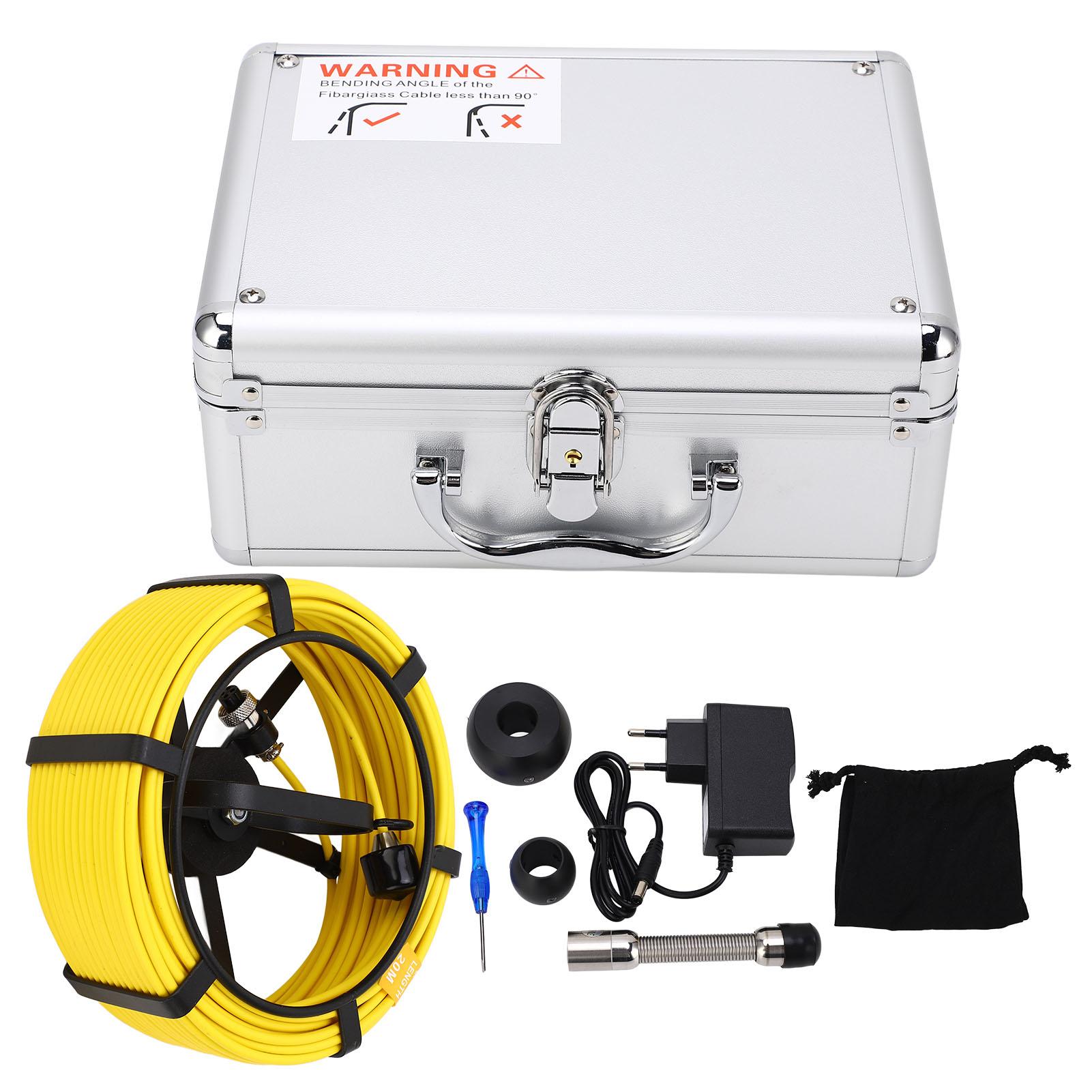 

17-миллиметровая инспекционная камера канализационной трубы AHD 720P Дренажная промышленная эндоскопическая система с 9-дюймовым монитором DVR