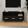 Day and Night - Day and Night Black Plywood TV Cabinet 102x36x50 Cm