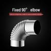 Sturdy Exhaust Elbow Pipe 7cm/8cm Stainless Steel for Heaters