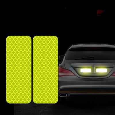 10 Stück Auto Reflektierender Aufkleber Verkehrssicherheit Leuchtband Auto Reflektierstreifenband Leuchtende Stoßstangenaufkleber