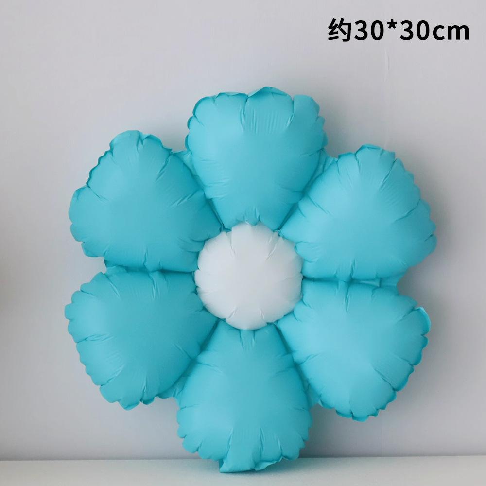 Candy Color Sunflower Daisy Flower Matte Modeling Aluminum Film Balloon Children'S Photo Year-Old Scene Decoration