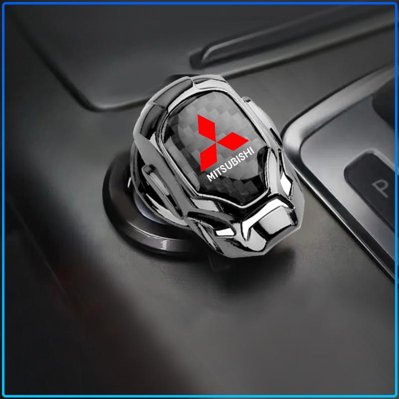 1Pcs Car One-Click Start Buttons Protective Cover Decoration For Mitsubishi Lancer 7 8 I200 Pajero Montero Sport Outlander ASX Mirage Eclipseefender