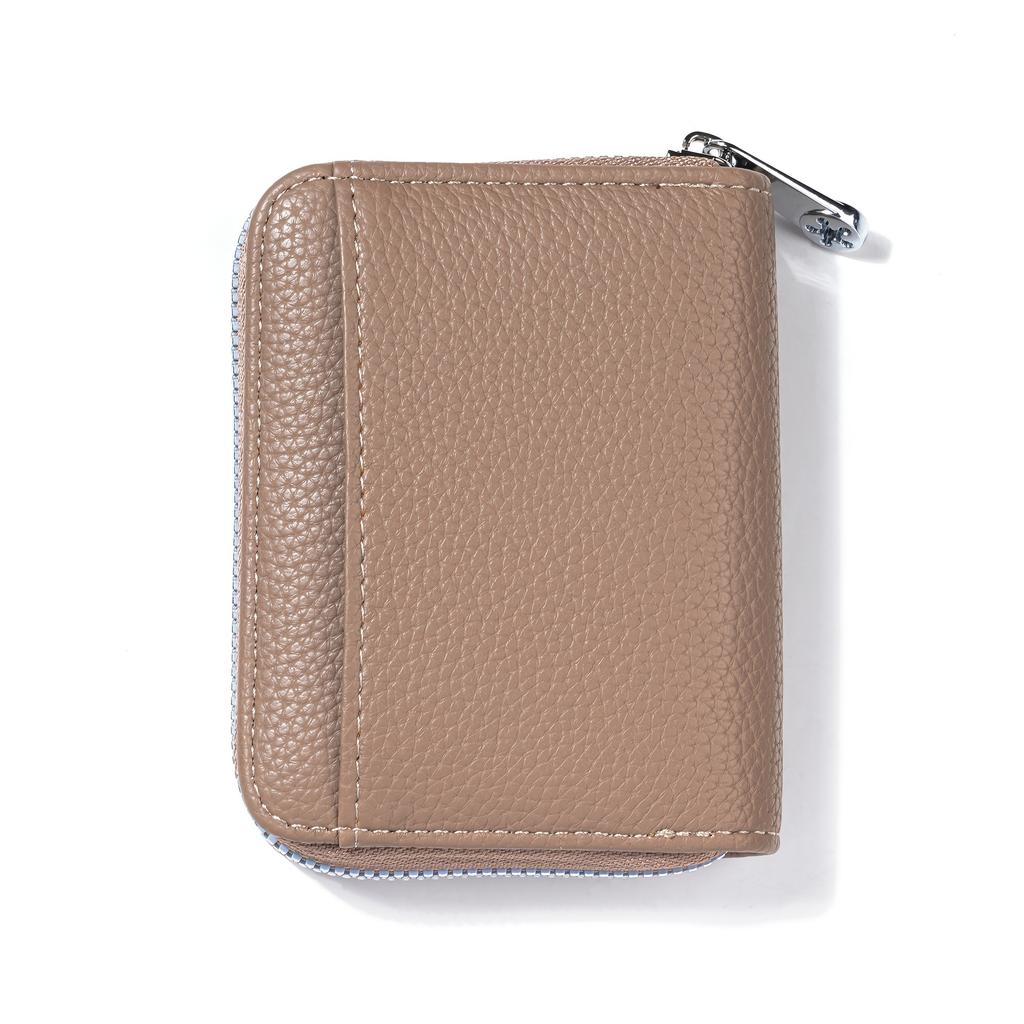 Short Coin Purse  Women's Leather Texture Small Wallet  Fashionable Coin Bag  Women's Card Case  Japanese Style