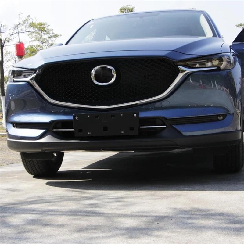 Dla Mazda CX5 CX-5 KF CX8 CX-8 2017-2022 2023 Akcesoria Zewnętrzne Dolna Osłona Przedniego Dolnego Zderzaka Kratka Siatka Paski
