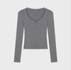 Threaded German Velvet Slimming Short T-Shirt for Women - Sweet, Trendy European Style