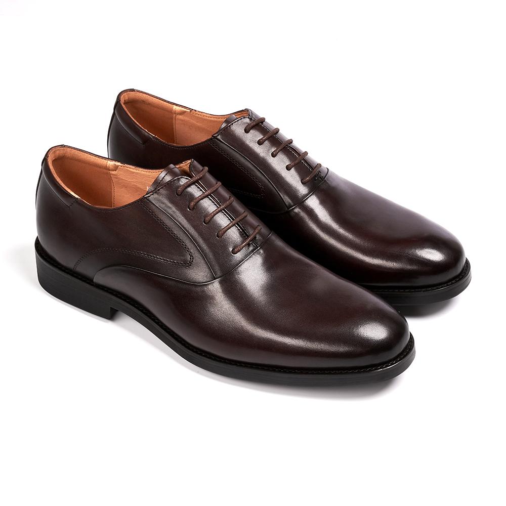 Fashion Formal Genuine Leather Derby Men's Shoes Handmade Goodyear Leather Shoes Classic Lace-up Business Banquet Dress Shoes Men