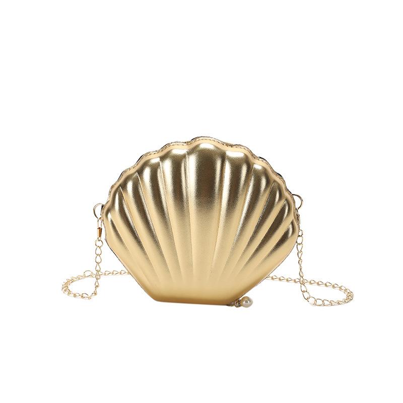 Bag summer 2025 Mori candy color foreign personality design ins wind women shoulder chain shell bag pu