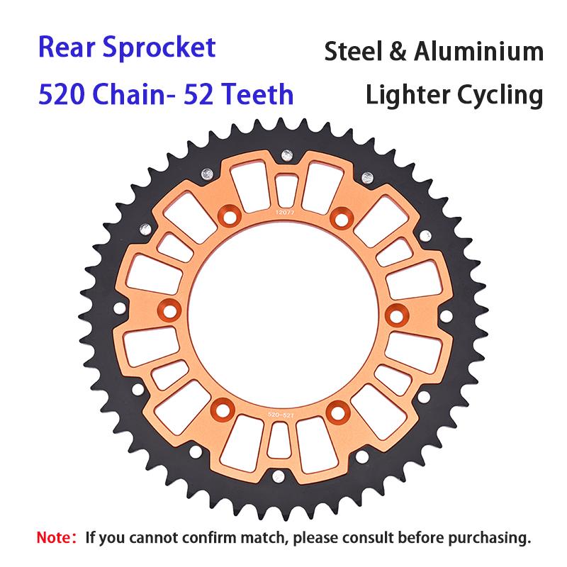 520 14T/15T/16T/17T Front 40T/42T/45T/48T/50T/52T Rear Sprocket For KT/M 620 640 690 790 890 990 DU/KE LC4 R SM SMC Adventure L