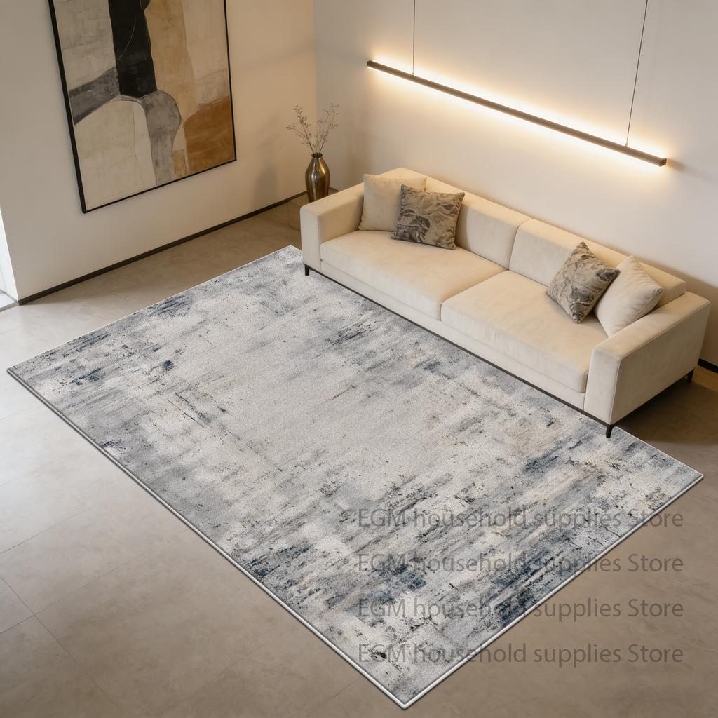 Ink Wash Abstract Style Carpet Light Luxury Living Room Decoration Bedroom Rug Washable Office Customizable Mat Easy To Clean